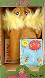 Dr. Seuss The Lorax Miniature Book and Hand Puppet
