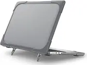 Compatible with MacBook Air 13.6 inch Case M3 M2 2024-2022 Release Model A3113 A2681 Shockproof Case,Heavy Duty Rugged Protective Case Cover (Grey)