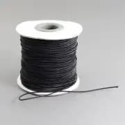 1.2mm Black Elastic Cord Round Hat 5m Masks Sewing B52 AUSSIE SELLER