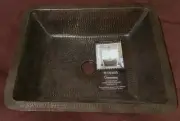 Hammered Copper Sink 19”- Premier Copper Products LREC19DB - Oil Rubbed Bronze