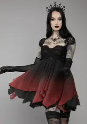 [Unholy] Blood And Lust Ombre Mini Dress