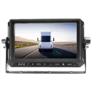 Elinz 7" AHD Monitor Wired 4PIN 3 Channel HD Video Inputs Single View 12V 24V 1024*600 Dashboard Mount