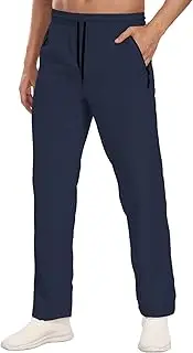 [AGVNG] Hiking Pants for Men UPF 50+ Cargo Quick Dry Water Resistant Elastic Waist Zip Pockets Travel Work Lightweight Running
