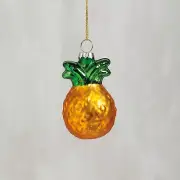 Glass PINEAPPLE Christmas Ornament, Primitives by Kathy