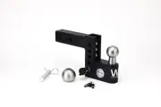 Weigh Safe 2" Aero Hitch Class IV 4" Drop Hitch Receiver, 12.5K; AWS4-2