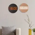 Round Hanging Clock Classroom Kitchen Large Display Home Digital Wall Clock