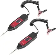 Binxind 2X Universal 5-36V Car Digital LCD Voltage Test Pen Professional Car Tester Pencil Detector with LED Light