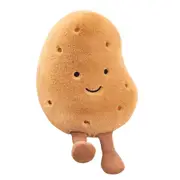 Large Potato Stuffed Animal - Kawaii Potato Plush - Plushy and Squishy Food Pillow Toy - Cute Plush Brown
