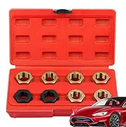 Thread Repair Kit | Chaser Set Thread Restorer Kit,Rethreading Portable Repair Tool Hex Tap Die Tapping Accessories for Automotive