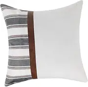 IWOWHERO Elegant Pillowcase Stripes Design Pillow Case Pillow Protector for Bed Sofa Chair Matching Home Decor Fine Workmanship