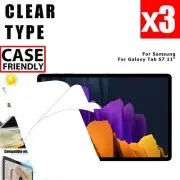 2X For Galaxy Tab S7 11" Clear Type Screen Protector Film