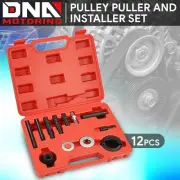 12Pcs Power Steering Pulley Puller Remover & Installer Tool Set w/ Portable Case