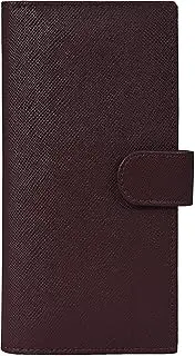 [Oak Leathers] Checkbook Holder Wallet for Woman RFID Smart Minimalist Design Pen & Card Holder