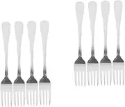 ULTECHNOVO 2sets 4-Piece Forks Set Stainless Steel Dinner Forks Tableware Silverware Dessert 4pcs*2