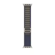 Genuine Apple Watch Band Alpine Loop (49mm) Blue - Medium (Fits 145mm - 190mm)