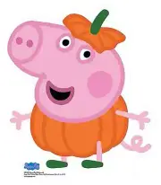 George Pig from Peppa Pig Halloween Cardboard Cutout / Standee - Spooky Fun