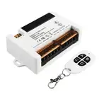 White 4-Channel Wireless Relay Remote Control Switch Receiver 433Mhz RF 10A