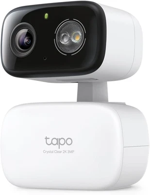 Tp-Link Tapo Indoor/Outdoor Home Security Wi-Fi Camera, 2K 3MP, Pan and Tilt, Fu