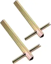 TOPPERFUN 2pcs Universal Elevator Triangle Key For Emergency Doors Release 7-a100mm High-strength Metal Key For Lift Access Compact And Portable Maintenance Tool