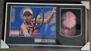 ASH BARTY SIGNED AND FRAMED CAP