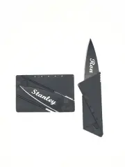 * Personalized Credit Card Knife/ survival knife/ laser engraved gift knife.