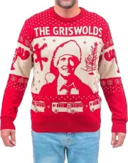 Adult Unisex 1980s Vacation Clark Griswold Threshold Hell Ugly Christmas Sweater