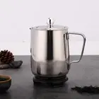 Stainless Steel Coffee Kettle, Metal Teapot With Infusers For Loose Tea,