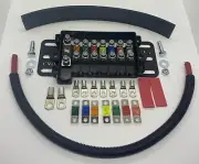 MIDI FUSE BOX BATTERY BOX KIT & MOUNTING PLATE- FUSES, LUGS, BAT CABLE, TUBING