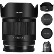 Viltrox 25mm F1.7 APS-C Auto Focus Prime Lens for Sony E-mount Mirrorless Camera