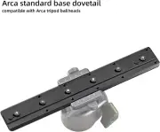 Keymod Rail Tripod Plate Adapter Mount BKMOD-240 With Safety Stop Screw BallHead
