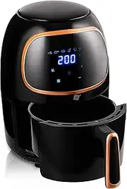 [NK] Digital Hot Air Fryer, 2 L, Easy to Use, 6 Programmes, Non-Stick Coating, 1000 W, Adjustable Temperature up to 200 °C