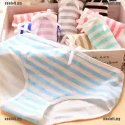 Ladies Knickers Womans Underwear Briefs Cotton Striped Panties Breathable