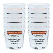 Paint Mixing Cup Plastic Measuring Quick Mix 5-QUART - Pack of 12 Cups