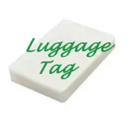 3000 Luggage Tag 5 Mil Laminating Pouches Laminator NO SLOT 2-1/2 x 4-1/4 GLOSS