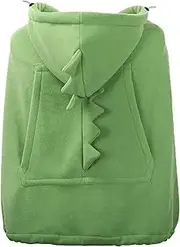 zolyet Baby Carrier Cover Hooded Stretchy Cloak for Baby Windproof Soft Baby Stroller W Cover with Pocket Green