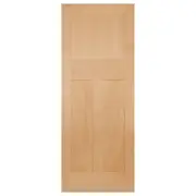 Edwardian 77cm Internal 3 Panel Door, Raw