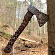 Viking Axes/Hatchet Custom Handmade Carbon Steel Outdoor Hunting Camping Axe.