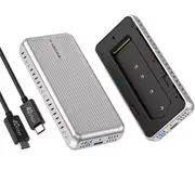 USB4 PCIe NVMe SSD Enclosure 40Gbps Case 8TB Tool-Free for TBT4/TBT3/USB4/USB3.2