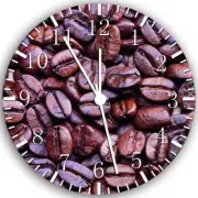 Coffee Beans Frameless Borderless Wall Clock Nice For Gifts or Decor W124