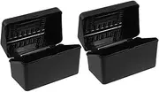 Generic Card Storage Organizer Flash Card Box Lockable Lid Elegant Desk Accessory for Home Office