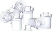 Nuby Baby Milk Powder Dispensers - Easy to Pour |Travel Ready | Compatible with Most Bottles, Including RapidCool (Pack of 6)