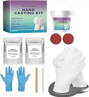Hand Molds Casting Kit | Sculpture Hand Casting Kit Couples with Gloves,Handmade Craft Set with Gloves Keepsake Sculpture Mould for Women, Mom & Mothers Day