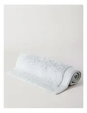 [Heritage] Sylvia Bath Mat in Silver