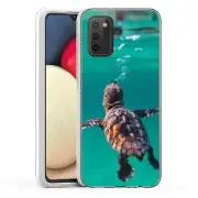 (Baby Sea turtle)ShockProof TPU phone case cover(Clear)for Samsung Galaxy A02S