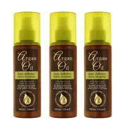 3x Argan Oil Heat Defence Leave in Spray 150ml