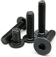 10/50pcs M2 M2.5 M3 M4 M5 M6 Black Color 304 A2-70 Stainless Steel Hexagon Hex Socket Ultra Thin Flat Wafer Head Screw Bolt (Color : 50pcs M3_12mm)