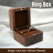 Single Place Wooden Jewelry Display Box Ring Holder Trinket Storage Box Wedding
