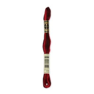 DMC Thread 6-Strand Embroidery Cotton 8.7 Yards Variegated Garnet 117-115 12-...