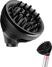 Wave+Curl Diffuser Attachment for Dyson Airwrap Styler, Black Color, Upgraded Diffuser Nozzle for Dyson Airwrap HS01 HS05 HS08