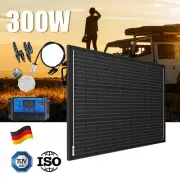 12V 300W Solar Panel Kit Mono Fixed Caravan boat Camping Power Battery Charging